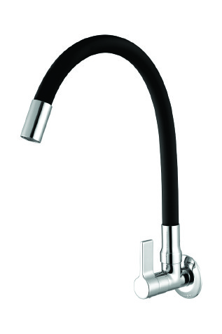 Torneira Cozinha Parede Meber 1165 C-36 Preto Moldável