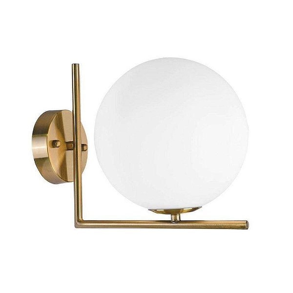Arandela Blumenau Dubai Globo Dourado