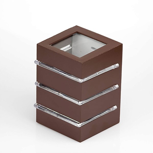Arandela Blumenau Flip 3 Aletas- Marrom Gold
