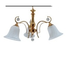 Lustre Pendente ADN+ Ellen 3 Braços Dourado 1286