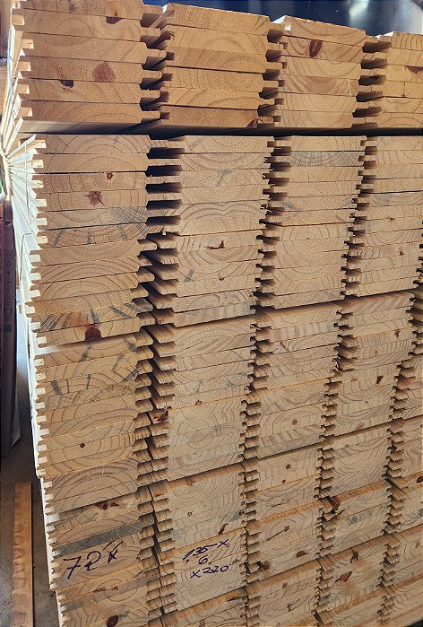 Parede/Assoalho de Pinus 1º Linha 13,5cm x 2,70m