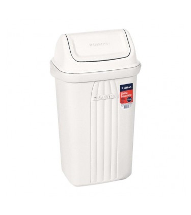 Lixeira Atlas Basculante Branco 10 litros