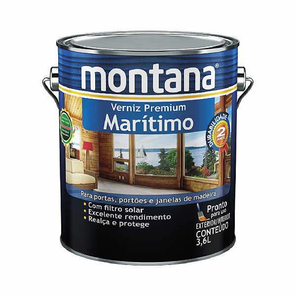 Verniz Premium Marítimo Montana 3,6/1 Lts