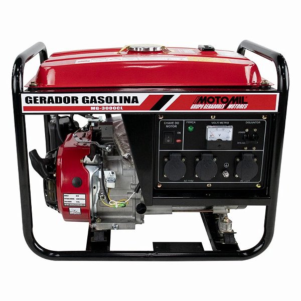 Gerador à Gasolina Monofásico 2800w/2,8Kva 60Hz MG - 3000CL