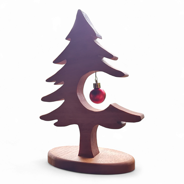 Árvore de Natal Decorativa em Jatobá