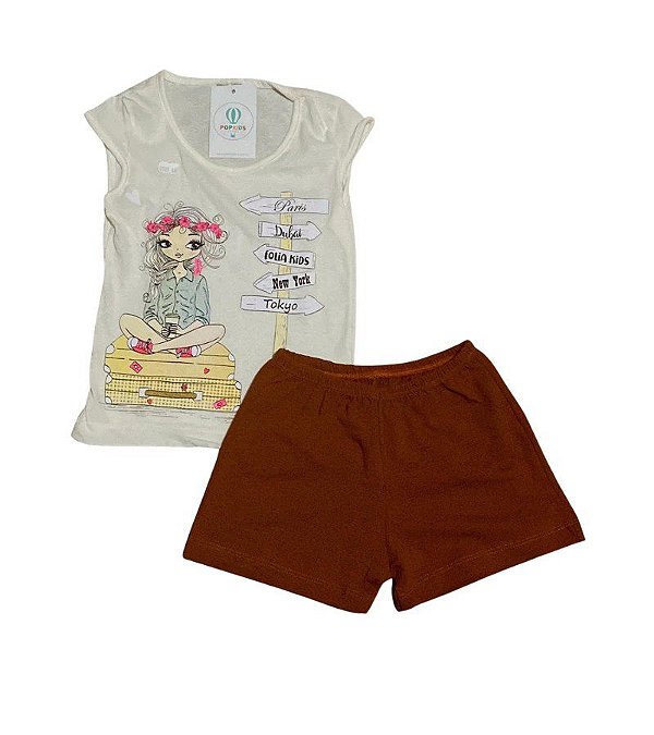 Conjunto Infantil Menina Cities Tam.6 forma pequena