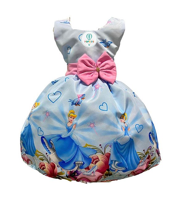 Vestido Temático Luxo Cinderela D - Tam.P