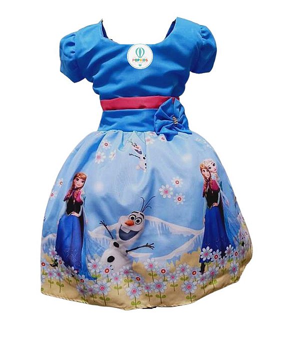 vestido frozen em Promoção na Shopee Brasil 2023