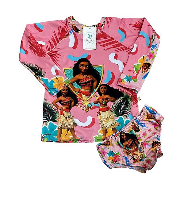 Conjunto Proteção Solar Moana 4-6 anos