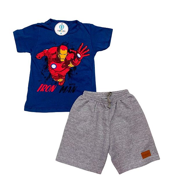 Conjunto Infantil Homem de Ferro Tam.2