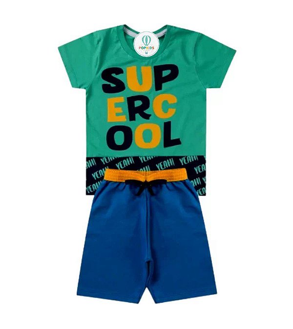 Conjunto Infantil Super Cool Acqua Tam.3