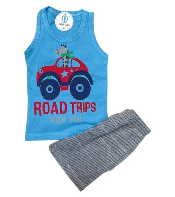 Conjunto Infantil Girafa no Carro Tam.3