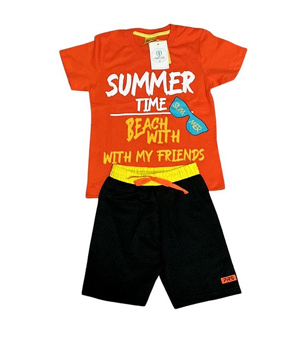Conjunto Infantil Summer Papoula Tam.4
