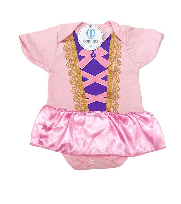 Body Temático Bela Adormecida Princesa Aurora Tam.M