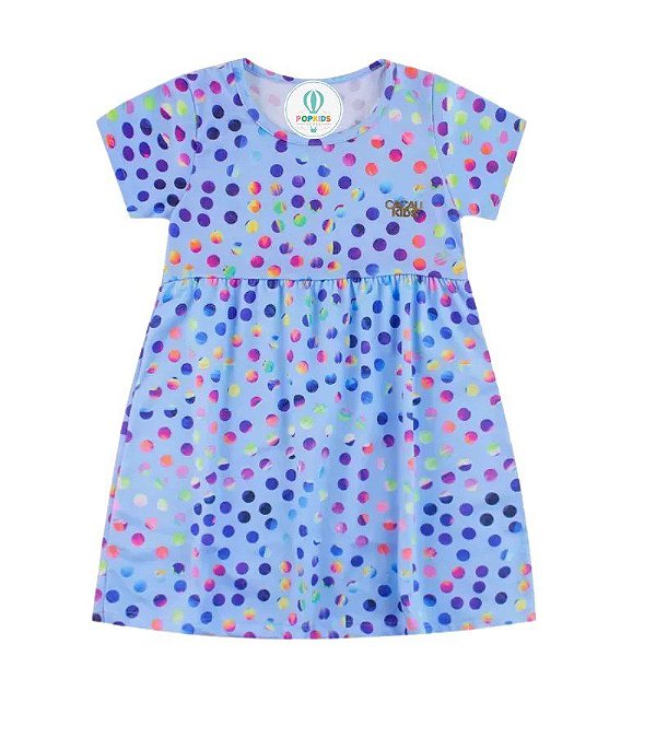 Vestido Estampado Bolinhas Cacau Kids Tam.2
