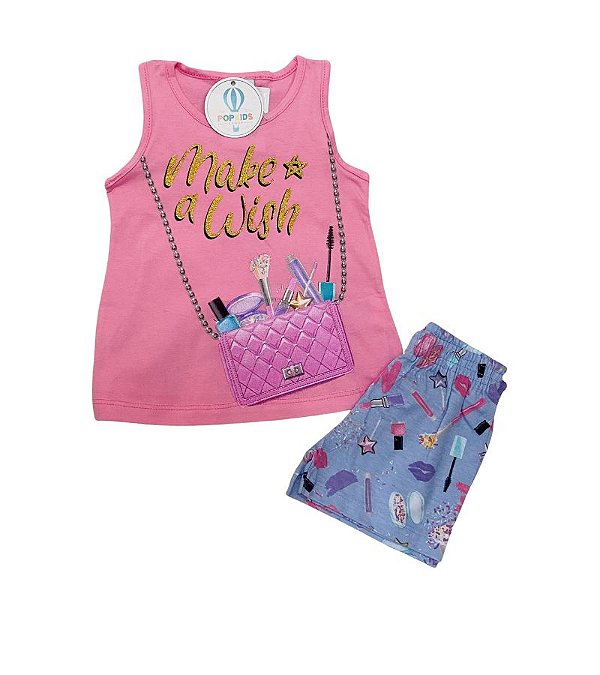 Conjunto Make Wish Rosa Fakini Tam.2