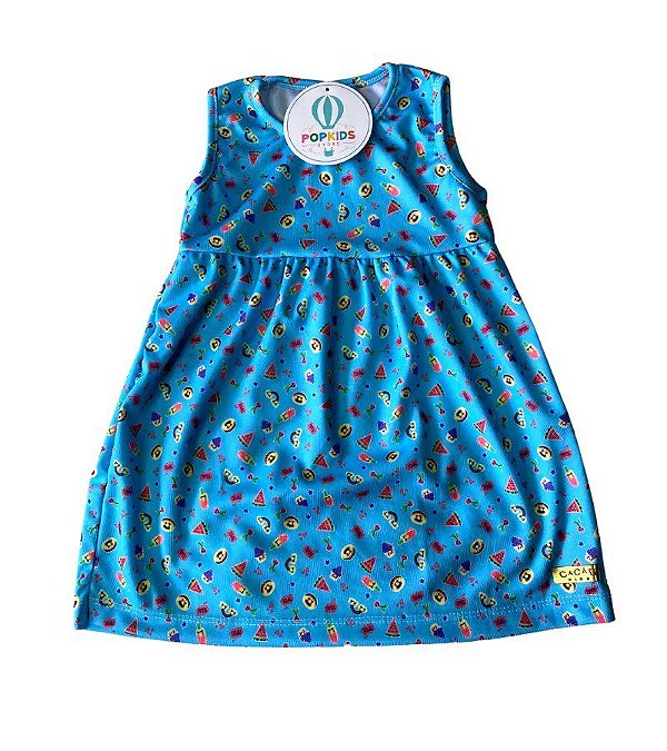 Vestido Estampado Doces Cacau Kids Tam.3