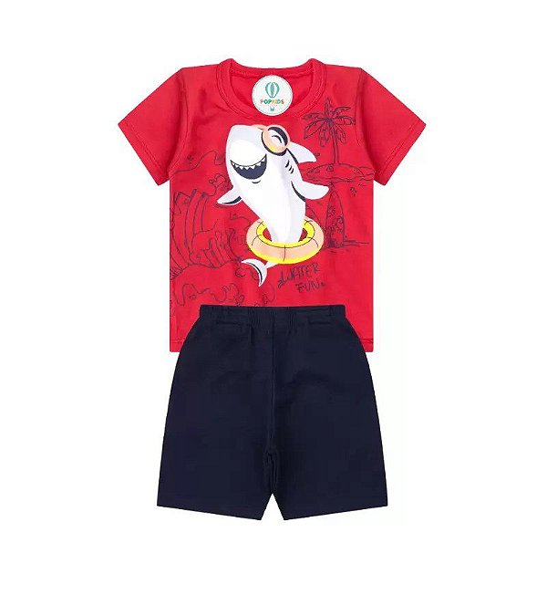 Conjunto Bebê Tubarão Alemara Tam.P