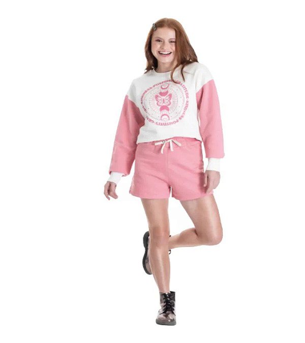 Conjunto Moletom com Shorts For Girl Tam.12