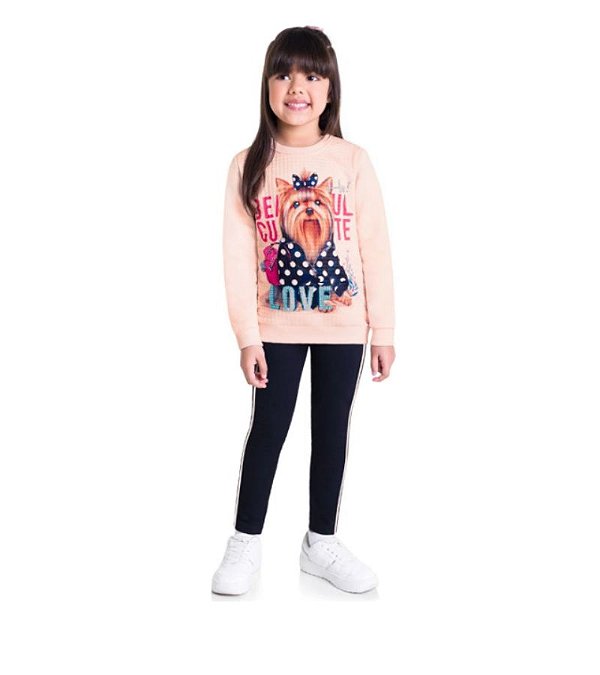 Conjunto Brandili Dog Rosa Tam.6