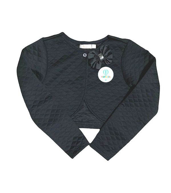 Bolero Matelasse Preto Tam.8