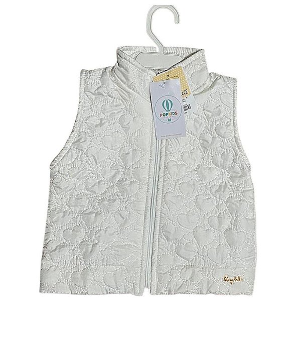 Colete Feminino Matelasse Off Pingo Lelê Tam.2