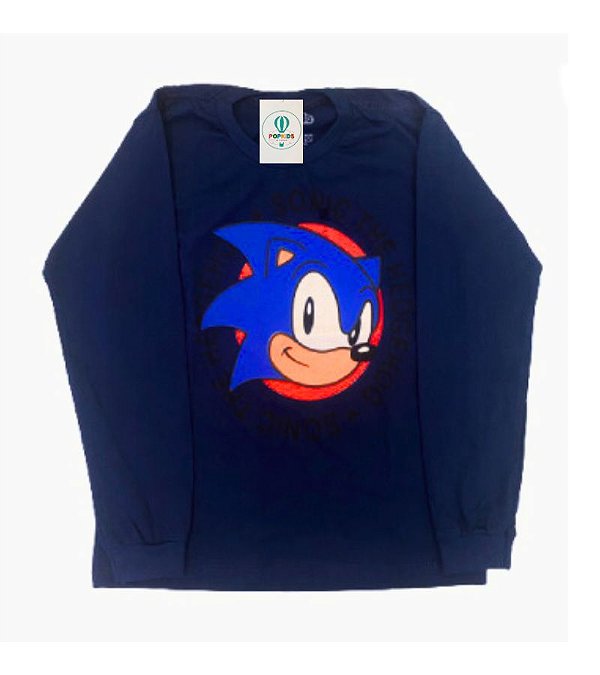Camiseta Manga Longa Sonic Tam.8