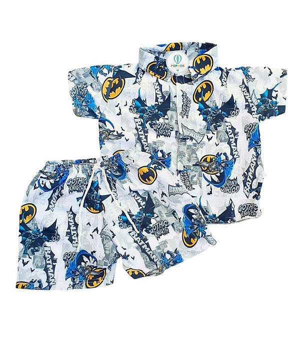Conjunto Mauricinho Batman M (4-5 Anos)