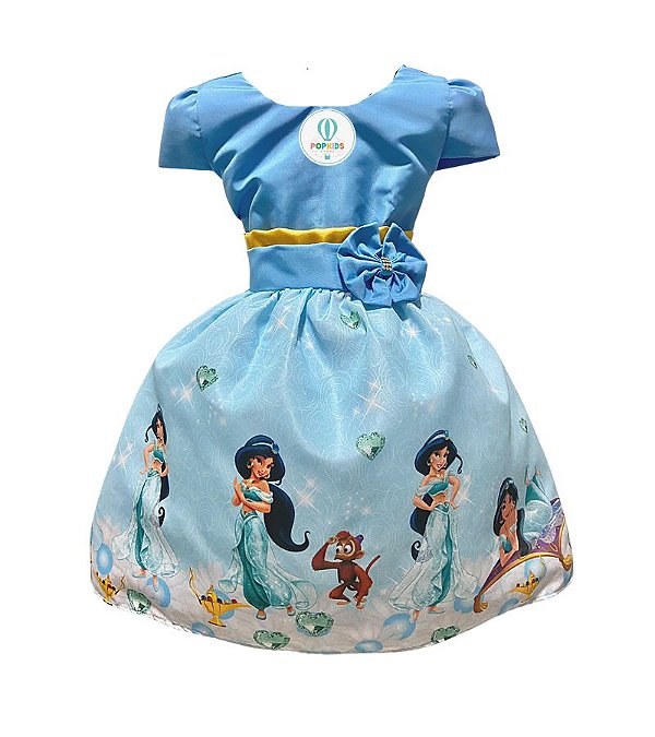 Vestido Temático Jasmine A Tam.M (4-5 Anos)