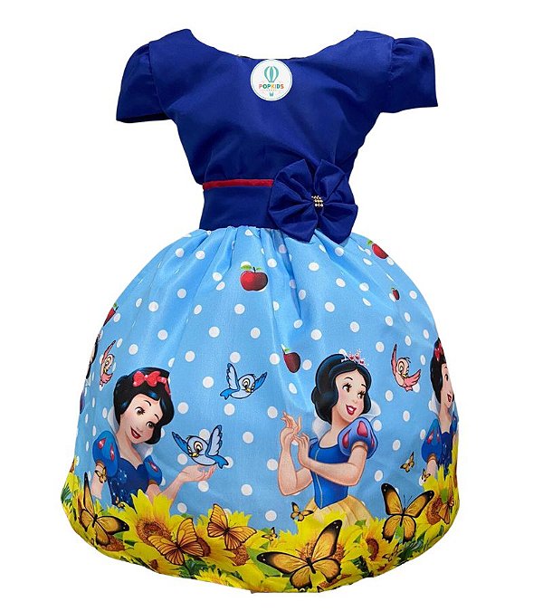Vestido Temático Branca de Neve G Tam.M (4-5 Anos)