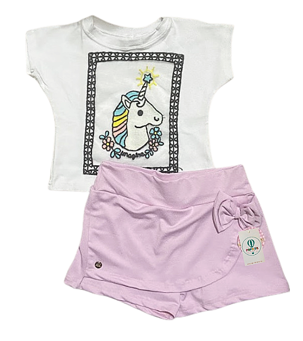 Conjunto Unicórnio Princesinha Tam.6