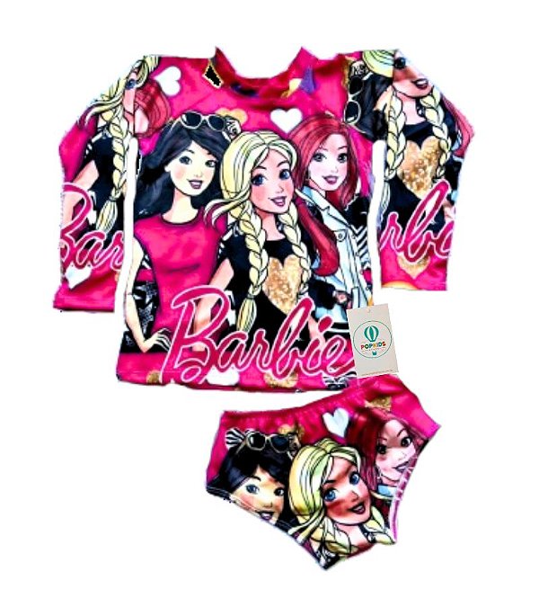 Conjunto Proteção Solar Barbie G (8-10 Anos)
