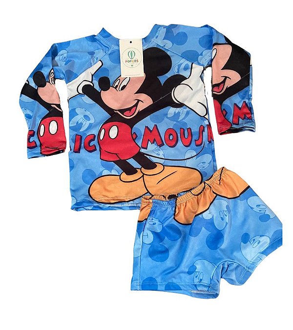 Conjunto Proteção Solar Mickey (1-3 Anos)