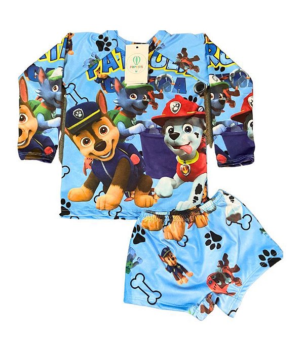 Conjunto Proteção Solar Patrulha Canina (1-3 Anos)