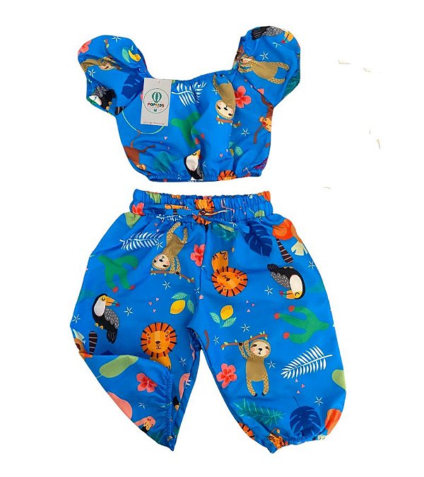 Conjunto Blogueirinha Azul Tam.6