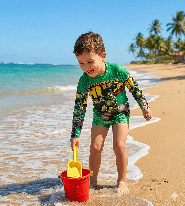 Conjunto Proteção Solar Hulk M (4-6 anos)