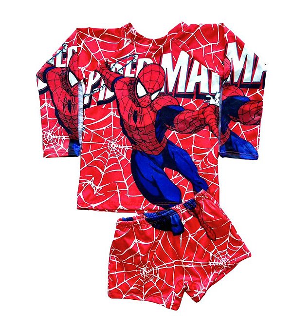 Conjunto Proteção Solar Homem Aranha V (1-3 Anos)