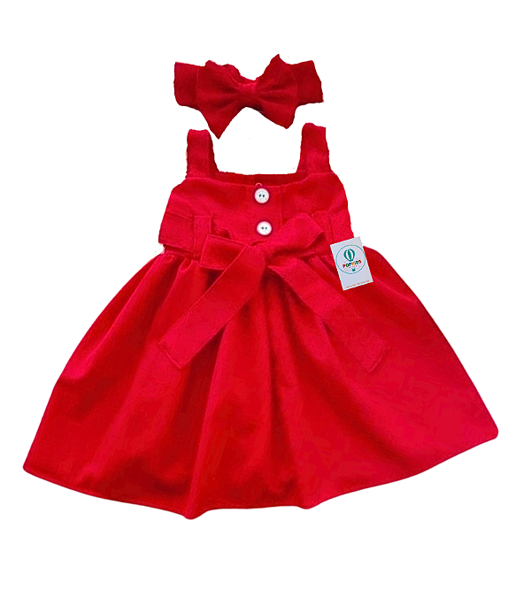 Vestido Sofia + Faixa Cabelo Tam.2-3 Anos