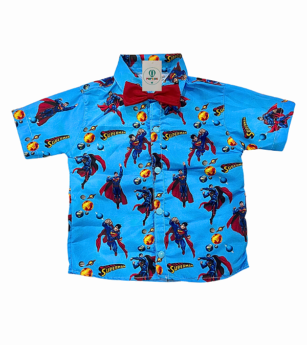 Camisa Temática Superman A Tam.M (4-5 Anos)