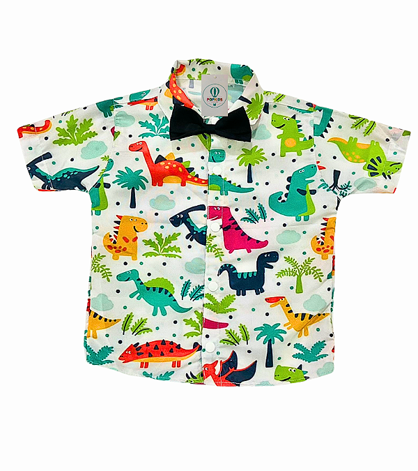 Camisa Temática Dino Tam.P (2-3 Anos)