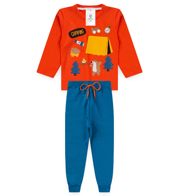 Conjunto Interativo Masculino Meia Estação Camping Tam.4
