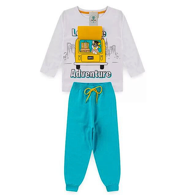 Conjunto Interativo Masculino Meia Estação Adventure Tam.4