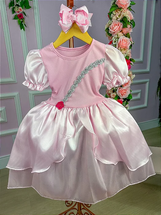 Fantasia Bela Adormecida Aurora Tam.GG (10 Anos)