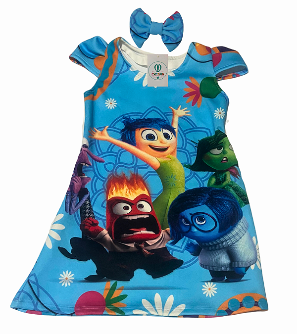Vestido Divertidamente 2 R Tam.4-6 Anos