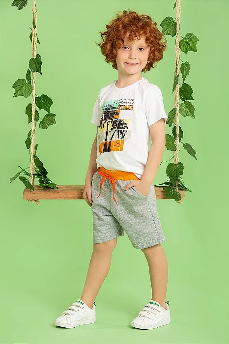 Conjunto Infantil Masculino Coqueiros Tam.10