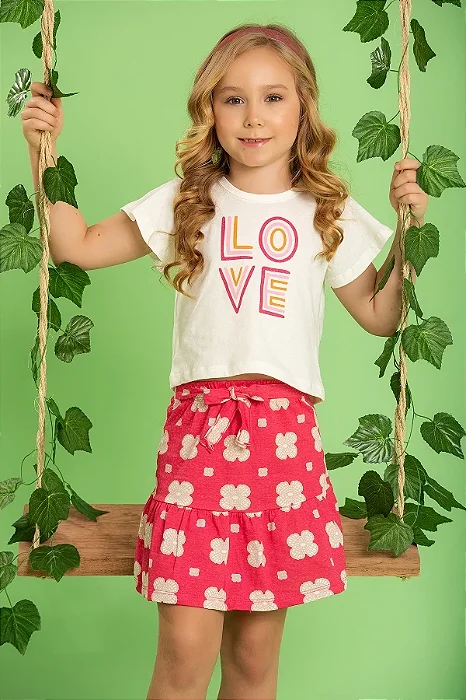 Conjunto Infantil Feminino Love Tam.6