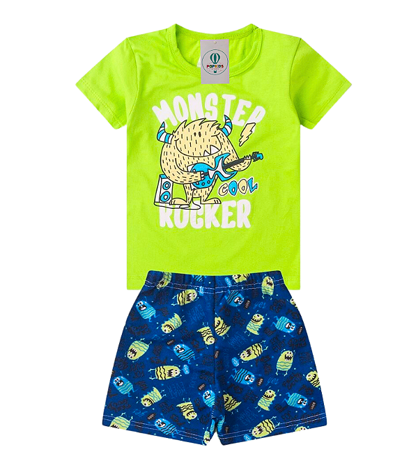 Conjunto Infantil Masculino Monster Rocker Tam.4