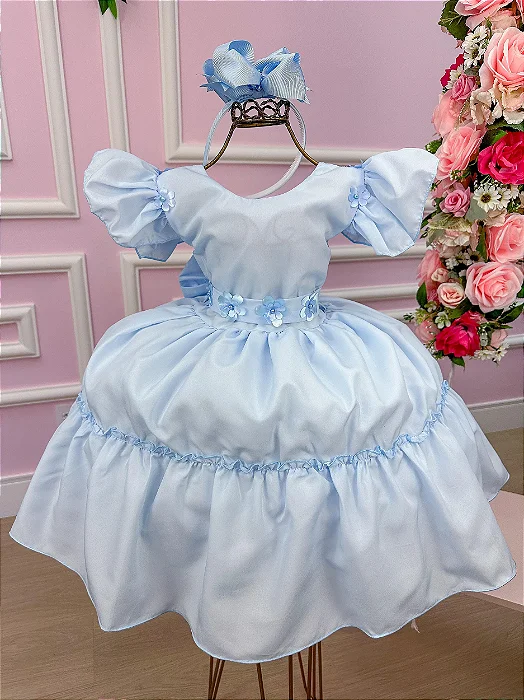 Vestido Encanto Florzinha Julia Azul