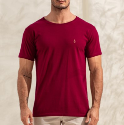 CAMISETA BÁSICA ANKOR BORDÔ