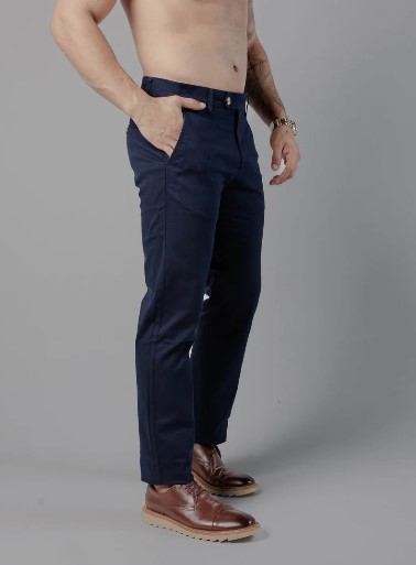 CALÇA ALFAIATARIA SLIM ROMA AZUL MARINHO